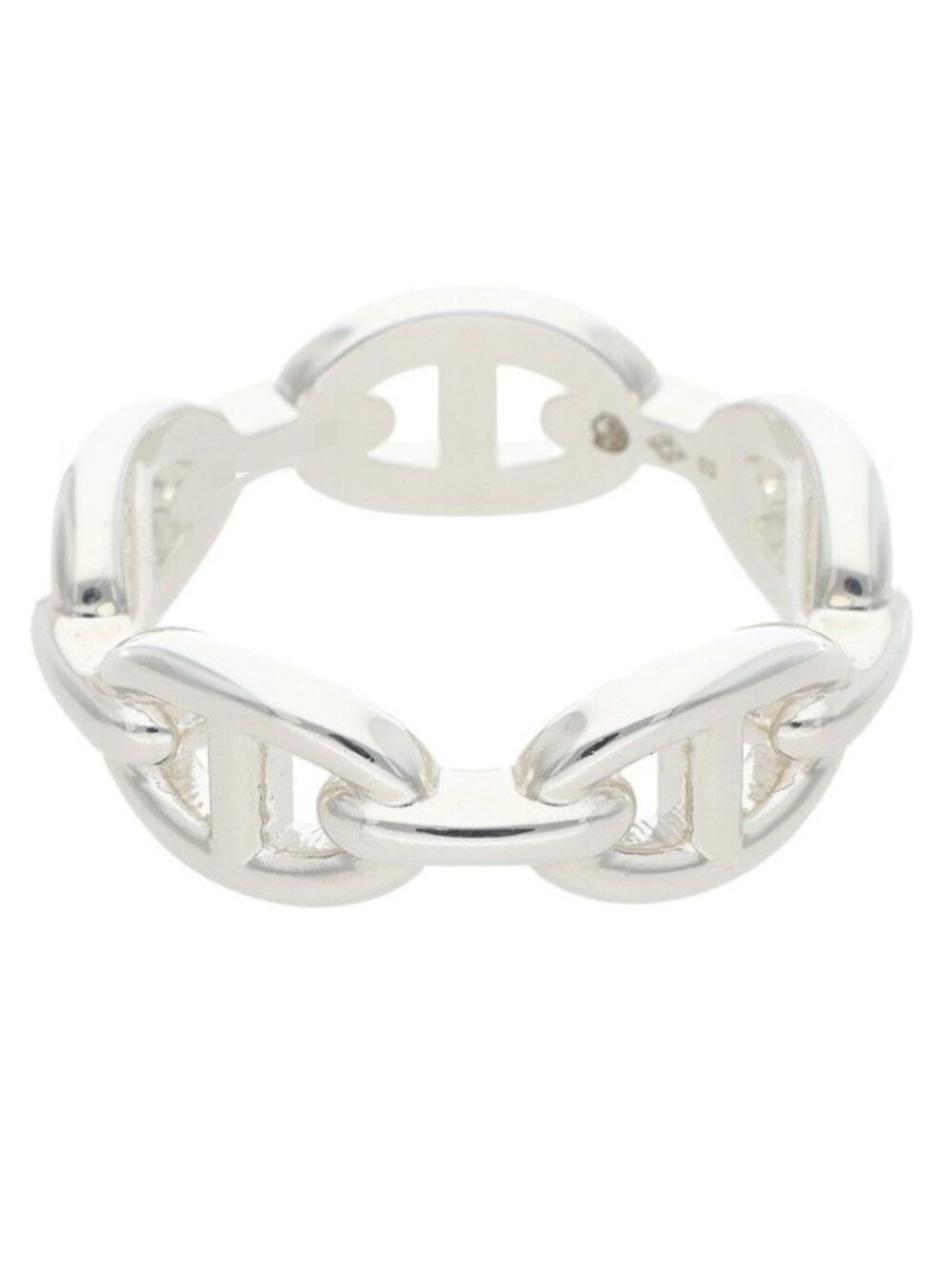 Hermes Chaine D'ancre Enchainee PM Silver Ring